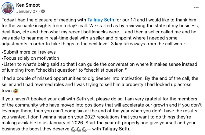 Testimonial from Ken Smoot